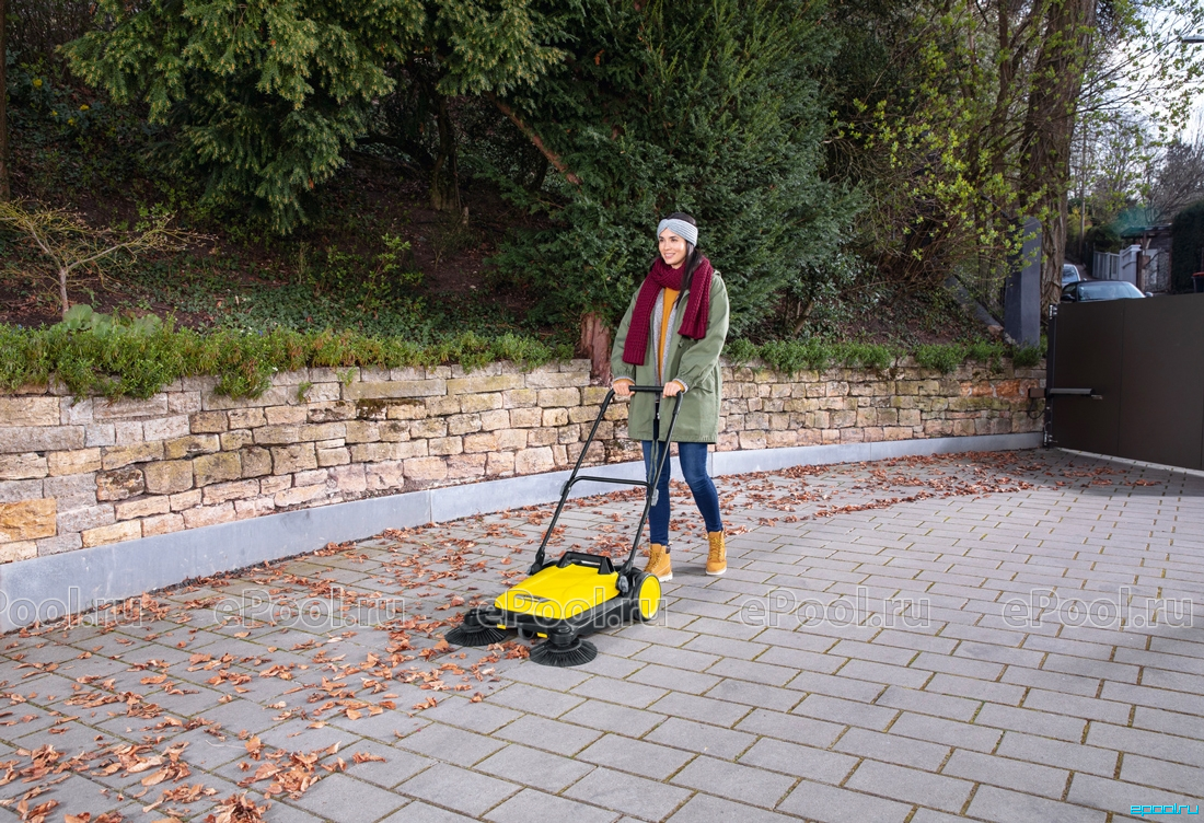 Подметальная машина (Свипер) механическая Karcher S 4 Twin - Купить по  выгодной цене в интернет-магазине Epool ☆ Бесплатная консультация и  доставка по РФ - Код товара 434040